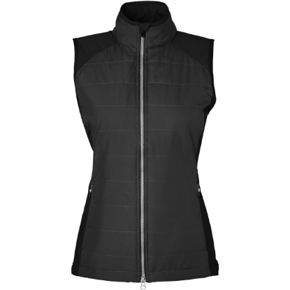 Custom Womens Tess Hybrid Vest Black
