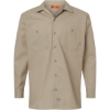 Custom Mens Industrial Long Sleeve Work Shirt Desert Sand