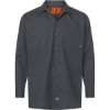Custom Mens Tall Industrial Long Sleeve Work Shirt Dark Charcoal