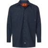 Custom Mens Tall Industrial Long Sleeve Work Shirt Dark Navy