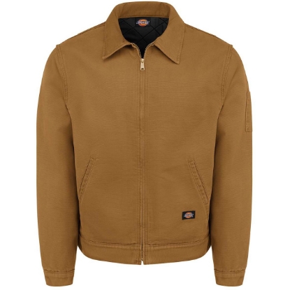 Custom Mens Industrial Duck Jacket Brown Duck