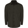 Custom Mens Industrial Worktech Ventilated Long Sleeve Work Shirt Black