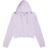 Custom Womens Cropped Hooded Sweatshirt Lilac