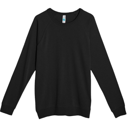 Custom Unisex French Terry Crewneck Sweatshirt Black