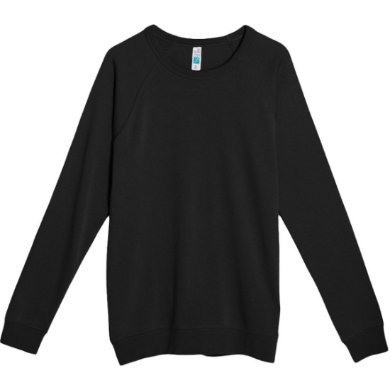 Custom Unisex French Terry Crewneck Sweatshirt Black