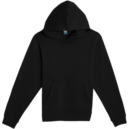 Custom Youth Premium Hooded Sweatshirt Black