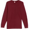 Custom Unisex Heavyweight Long Sleeve T-Shirt Burgundy
