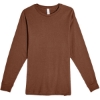 Custom Unisex Heavyweight Long Sleeve T-Shirt Chestnut