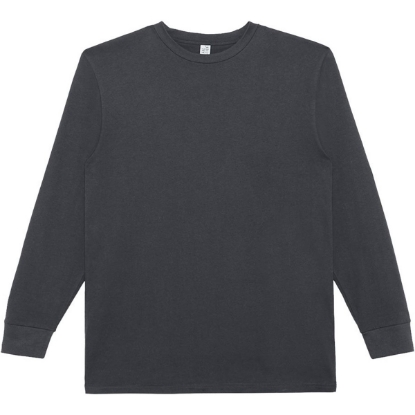 Custom Unisex Heavyweight Long Sleeve T-Shirt Smoke