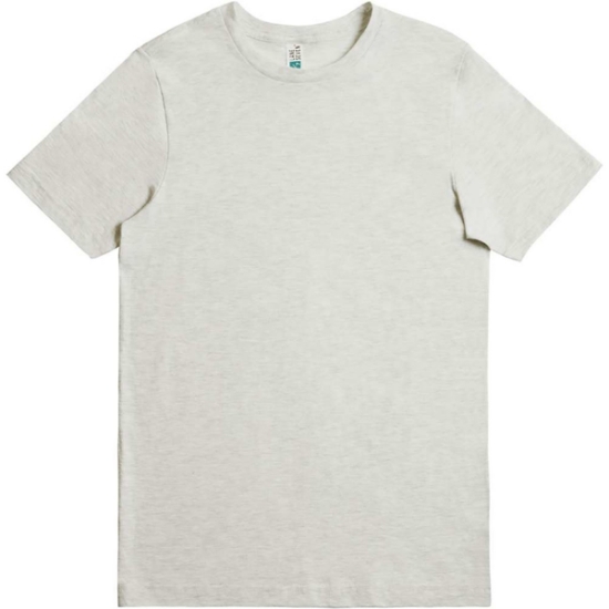 Custom Unisex Deluxe CVC T-Shirt Oatmeal Heather