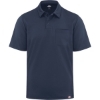 Custom Mens Performance Short Sleeve Work Shirt With Pocket Dark Navy