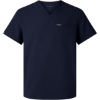Custom Mens Platt 3-Pocket Scrub V-Neck Top Midnight Navy