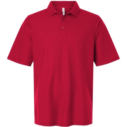 Custom Mens Tall Maverick CVC Pique Polo Red