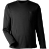 Custom Unisex Charge Snag and Soil Protect Long Sleeve T-Shirt Black