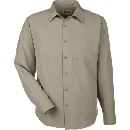 Custom Mens AirExchange Woven Shirt Vetiver