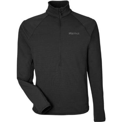 Custom Mens Leconte Half-Zip Pullover Black
