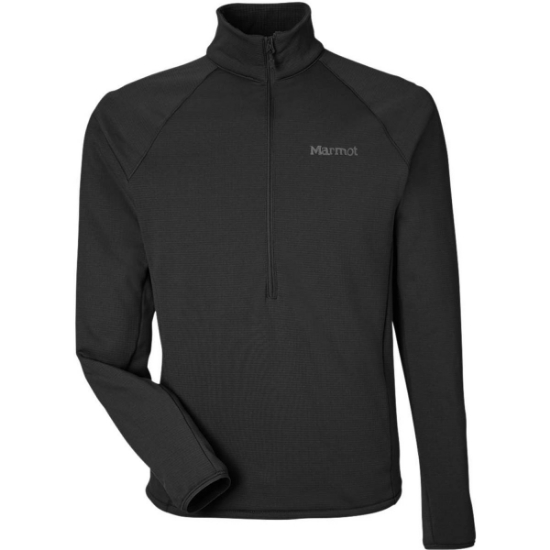 Custom Mens Leconte Half-Zip Pullover Black