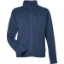Custom Mens Drop Line Fleece Jacket Arctic Navy Heather