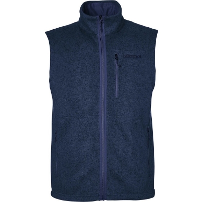 Custom Mens Drop Line Vest Arctic Navy Heather