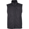 Custom Mens Drop Line Vest Black Heather