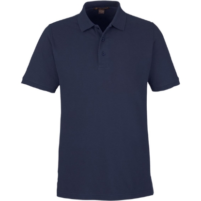 Custom Mens Valiant Cotton Snag Protect Polo Dark Navy