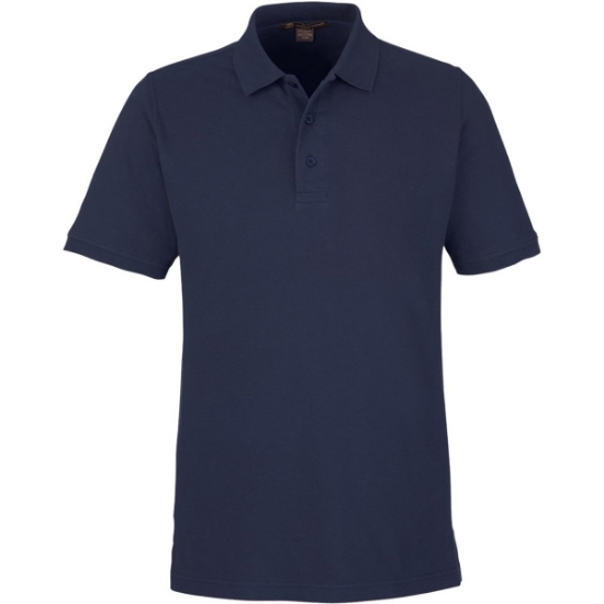 Custom Mens Valiant Cotton Snag Protect Polo Dark Navy