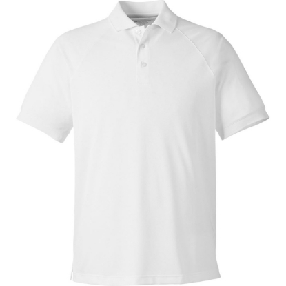 Custom Mens Charge Snag and Soil Protect Polo White