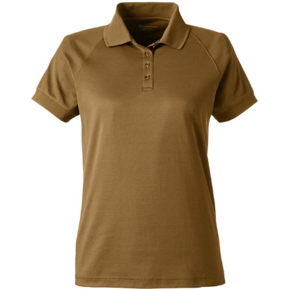 Custom Womens Charge Snag and Soil Protect Polo Coyote Brown