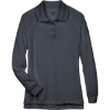 Custom Womens Advantage Long Sleeve Tactical Polo Dark Charcoal