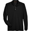 Custom Mens Easy Blend™ Long Sleeve Polo Black