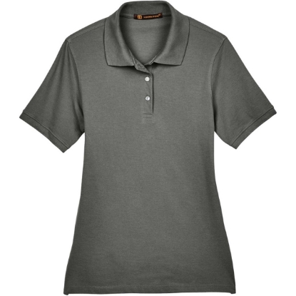 Custom Womens Easy Blend Polo Charcoal