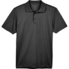 Custom Mens Polyester Jersey Polo Black