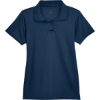 Custom Womens Polyester Jersey Polo Navy