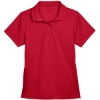 Custom Womens Polyester Jersey Polo Red