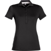 Custom Womens Claire Tech Polo Black