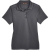 Custom Womens Advantage Snag Protection Plus IL Snap Placket Polo Dark Charcoal