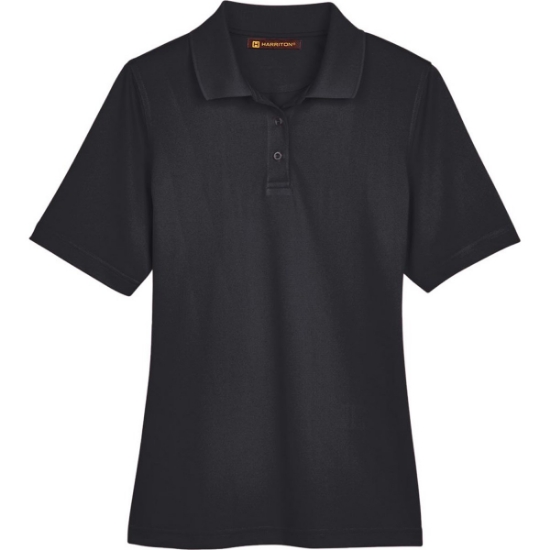 Custom Womens Advantage Snag Protection Plus Polo Black
