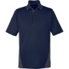 Custom Mens Flash Snag Protection Plus IL Colorblock Polo Dark Navy/ Dark Charcoal