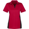 Custom Womens Flash Snag Protection Plus IL Colorblock Polo Red/ Black