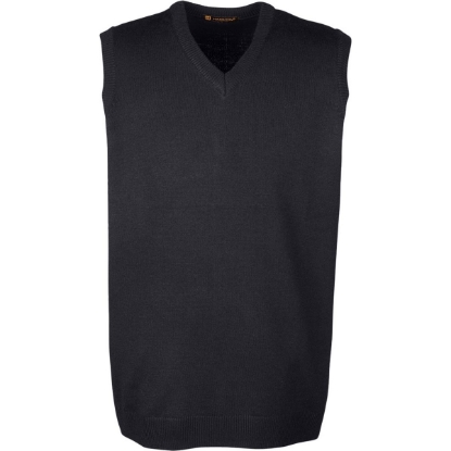 Custom Mens Pilbloc™ V-Neck Sweater Vest Black