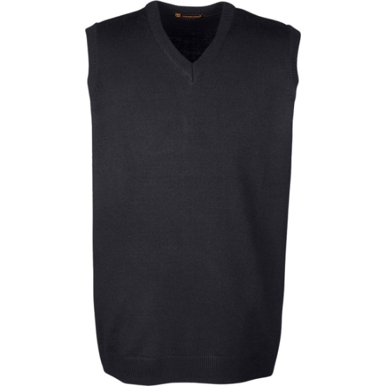 Custom Mens Pilbloc™ V-Neck Sweater Vest Black