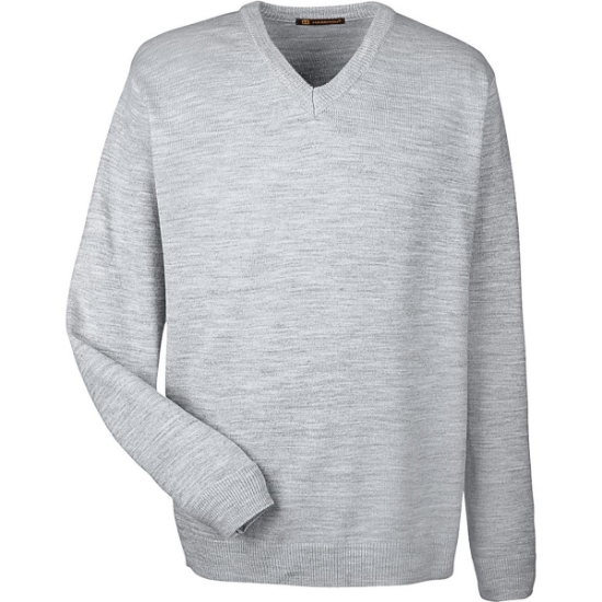 Custom Mens Pilbloc™ V-Neck Sweater Grey Heather