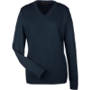 Custom Womens Pilbloc V-Neck Sweater Dark Navy
