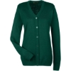 Custom Womens Pilbloc V-Neck Button Cardigan Sweater Hunter