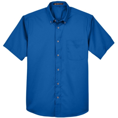 Custom Mens Easy Blend™ Twill Dress Shirt with Stain-Release French Blue
