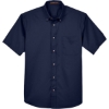 Custom Mens Easy Blend™ Twill Dress Shirt with Stain-Release Navy