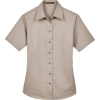 Custom Womens Easy Blend™ Short Sleeve Twill Dress Shirt with Stain-Release Stone