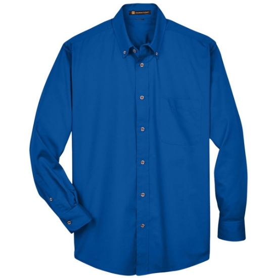 Custom Mens Tall Easy Blend™ Twill Dress Shirt French Blue