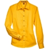 Custom Womens Easy Blend™ Long Sleeve Twill Dress Shirt with Stain-Release Sunray Yellow