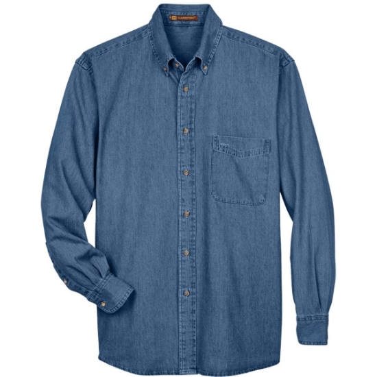 Custom Mens Denim Shirt Light Denim